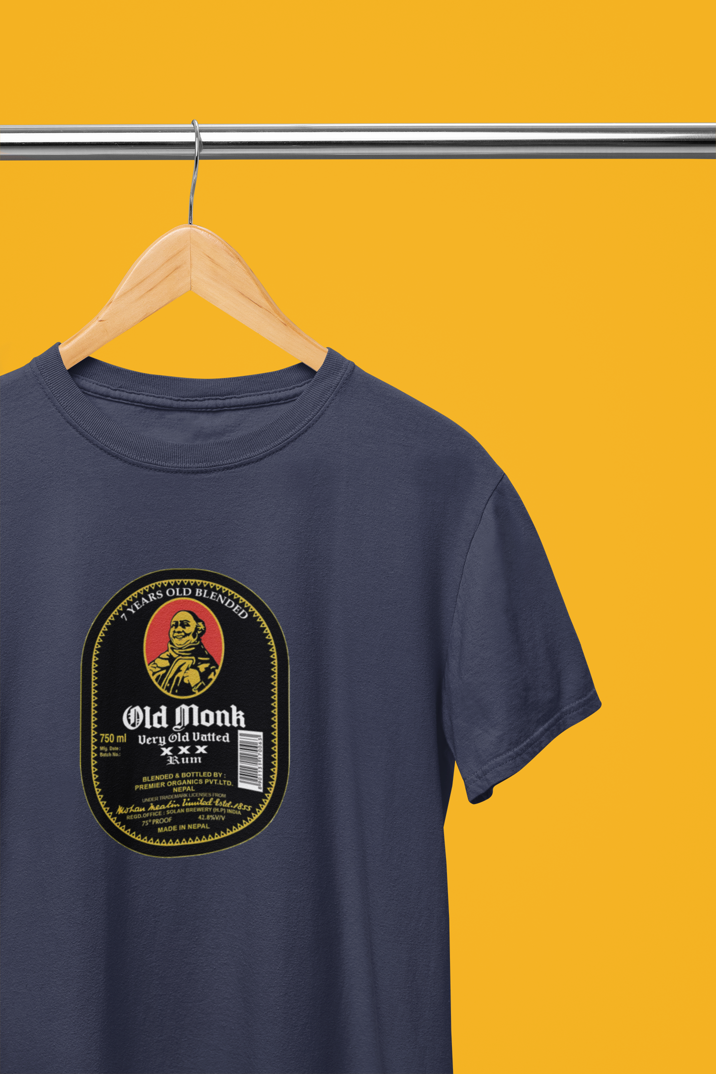 Old Monk Half Sleeve Unisex T-Shirt