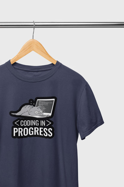 Coding in progress Developer Half Sleeve Unisex T-Shirt