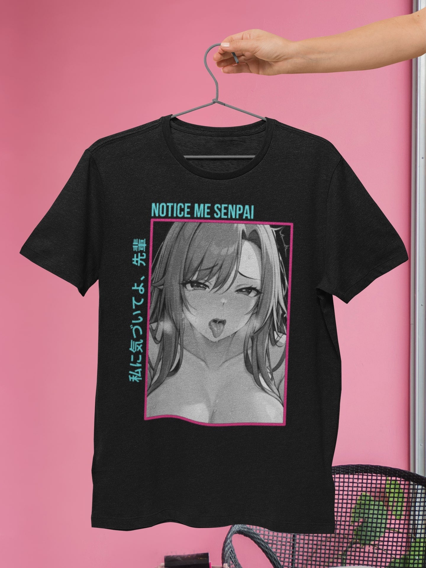 Ahegao Notice Me Senpai T Shirt: A Tribute to Otaku Culture