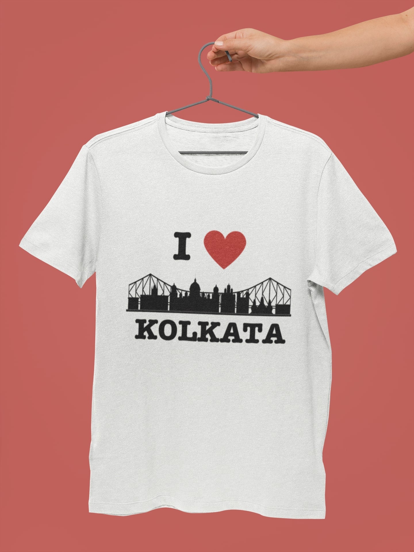 I Love Kolkata - Unisex White Tee