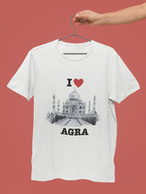 I Love Agra - Unisex White Tee