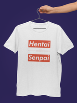 Echhi Anime 'Hentai with Senpai' Half Sleeve Unisex T-Shirt