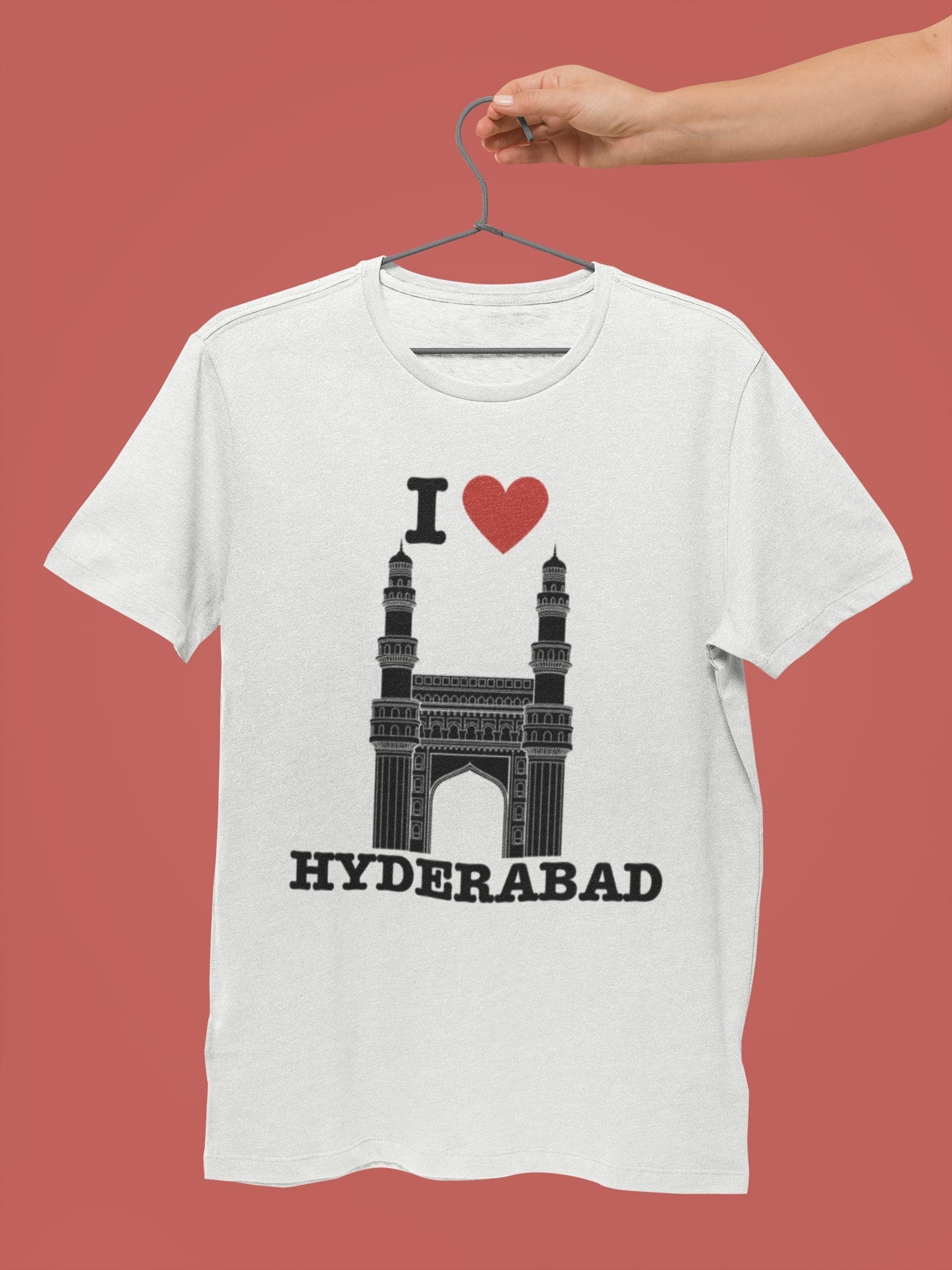 I Love Hyderabad - Unisex White Tee