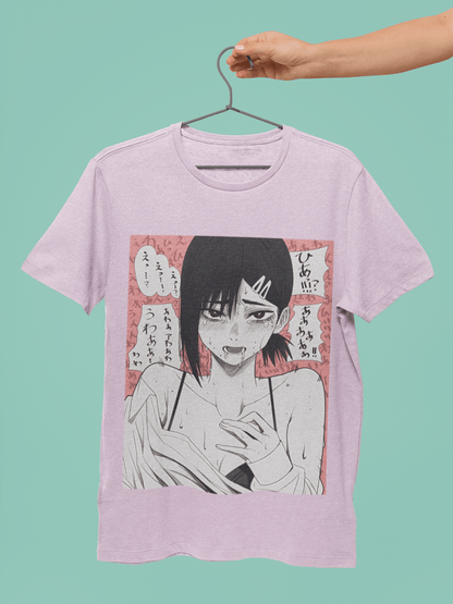 Ahegao Anime Notice Me Senpai T-Shirt