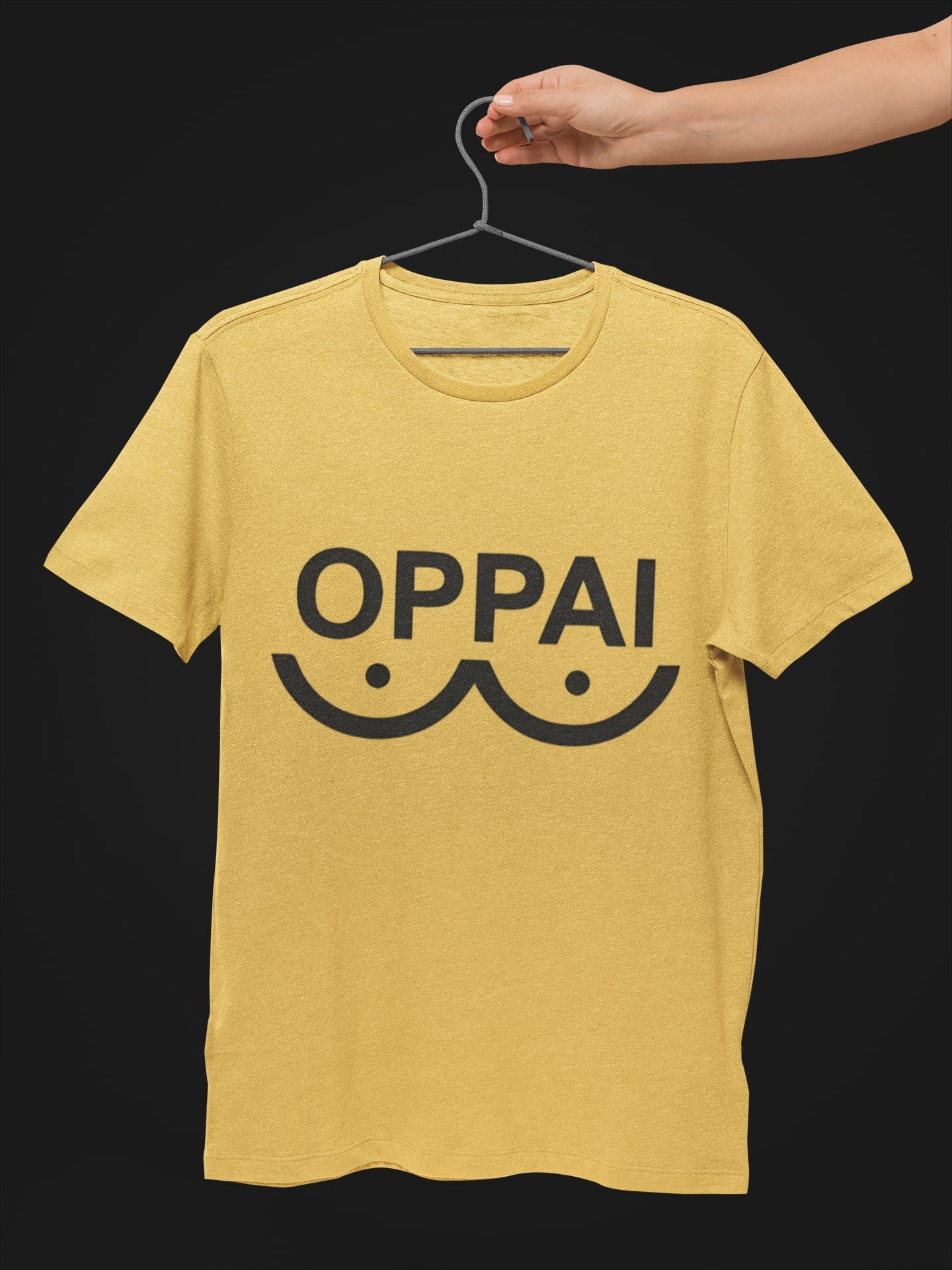 Oppai Trendy Half Sleeve Unisex Tshirt