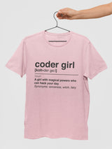 Coder Girl Geek Half Sleeve Tee