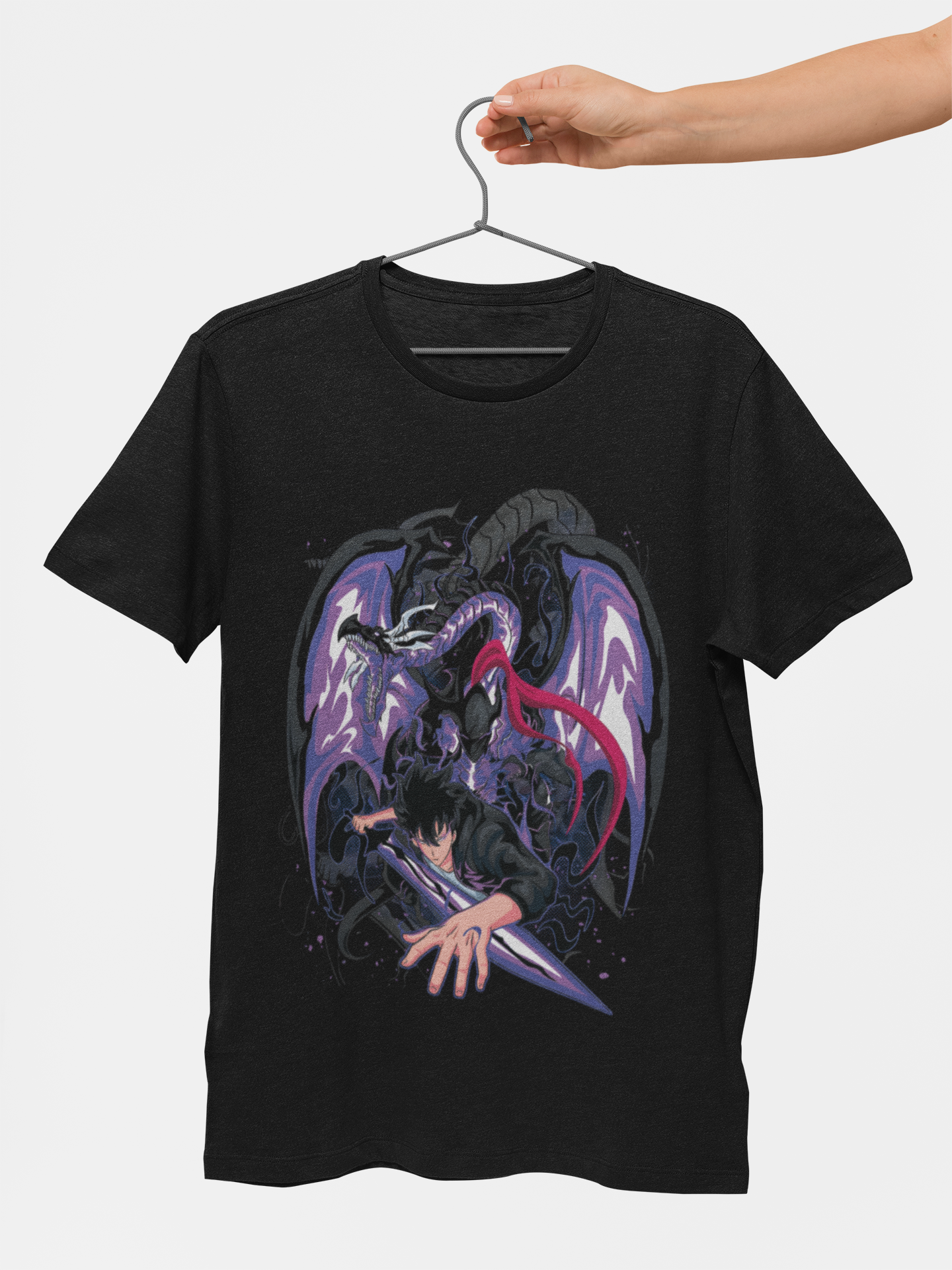 Sung Jinwoo Shadow Monarch Half Sleeve T-Shirt