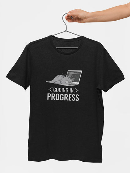 Coding in progress Developer Half Sleeve Unisex T-Shirt