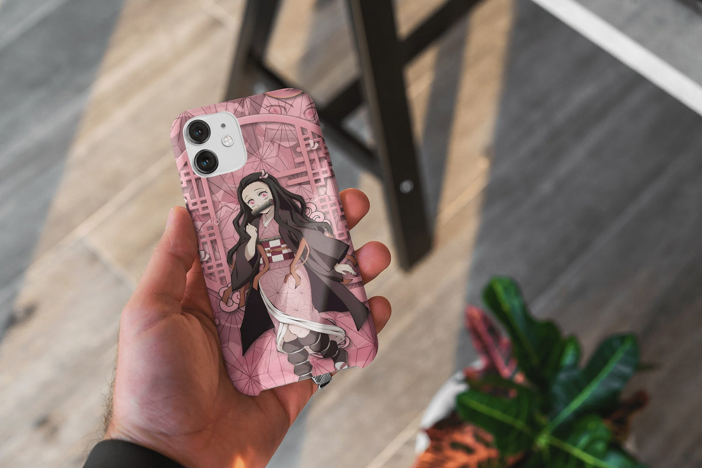 Nezuko-Inspired Demon Slayer Anime Sublimation Case for iPhone 13 & 14