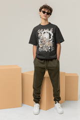 One Piece Oversized T-Shirt: Luffy Gear 5 Sun God Nika