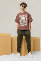 One Piece Oversized T-Shirt: Luffy Gear 5 Sun God Nika