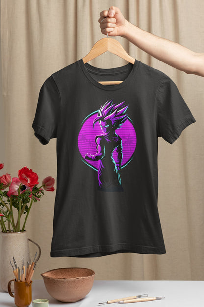 Gohan Super Saiyan 2 Dragon Ball Cyberpunk T-Shirt - DBZ Anime Tee