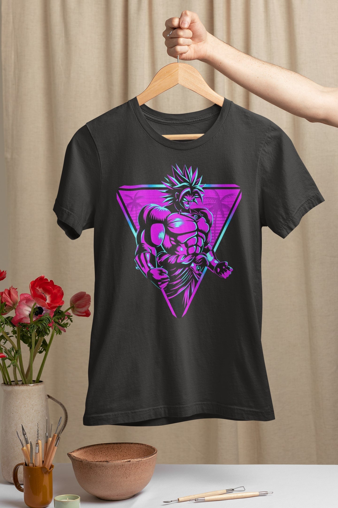 Broly Legendary Super Saiyan Dragon Ball Cyberpunk T-Shirt - DBZ Anime Tee