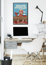 Exclusive Attack on Titan A3 Framed Poster: Elevate Your Wall Decor