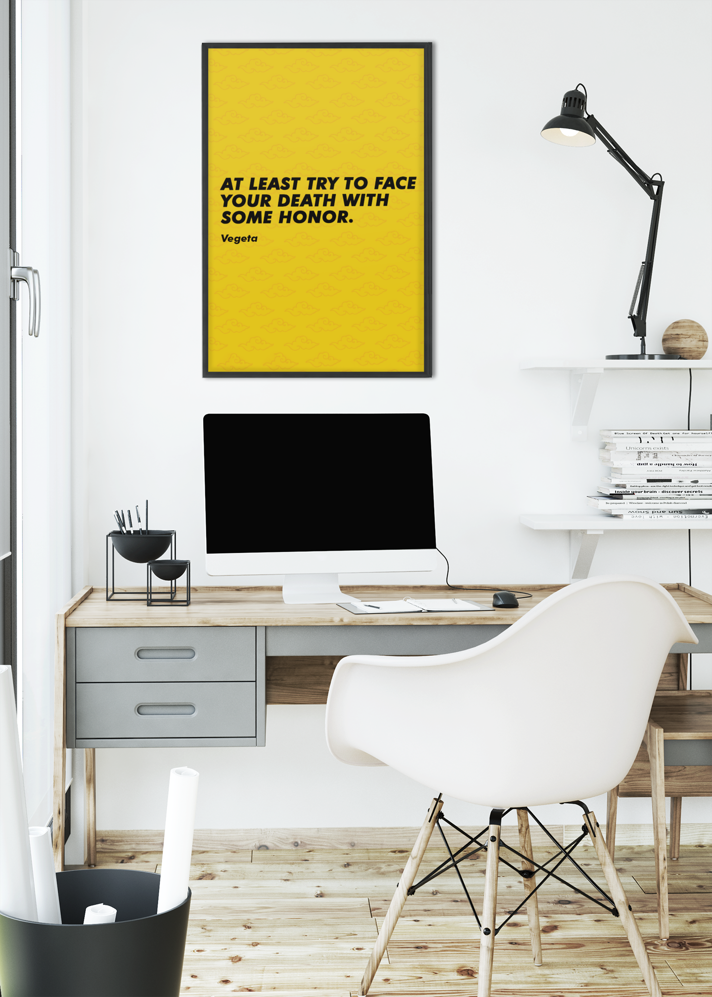 Vegeta Famous Quote A4 Framed Poster: A Must-Have Anime Wall Decor