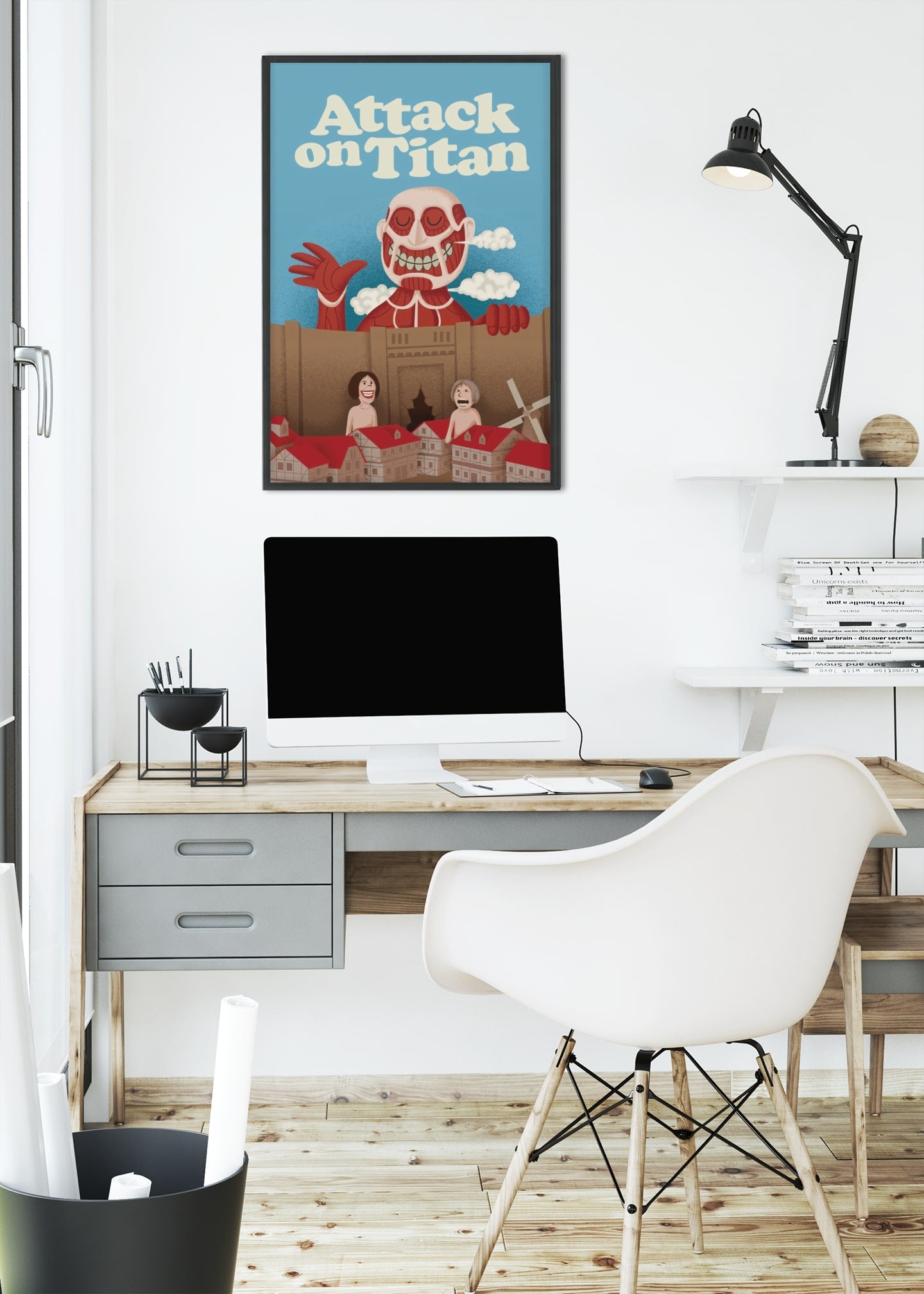 Exclusive Attack on Titan A3 Framed Poster: Elevate Your Wall Decor