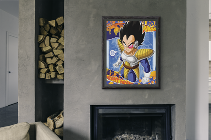 Premium Vegeta Scout A3 Framed Poster: A Must-Have Anime Wall Decor