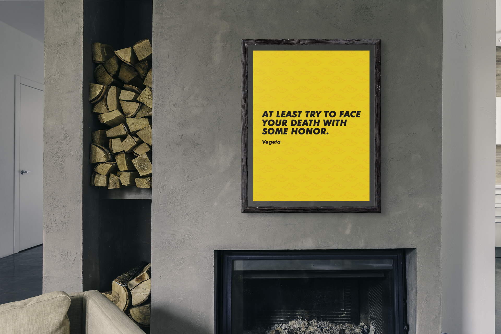 Vegeta Famous Quote A4 Framed Poster: A Must-Have Anime Wall Decor