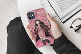 Nezuko-Inspired Demon Slayer Anime Sublimation Case for iPhone 13 & 14