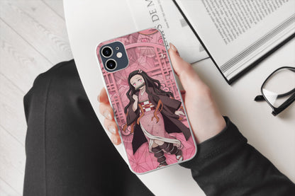 Nezuko-Inspired Demon Slayer Anime Sublimation Case for iPhone 13 & 14