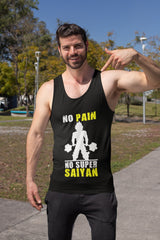 No Pain No Super Saiyan Goku Workout Tank Top