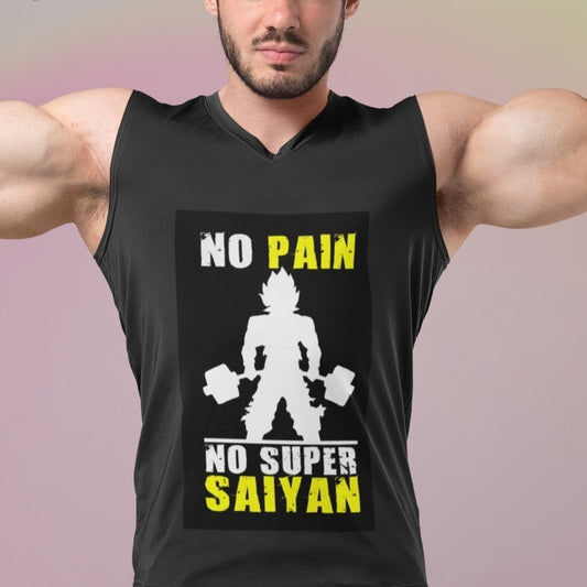 No Pain No Super Saiyan Goku Workout Tank Top
