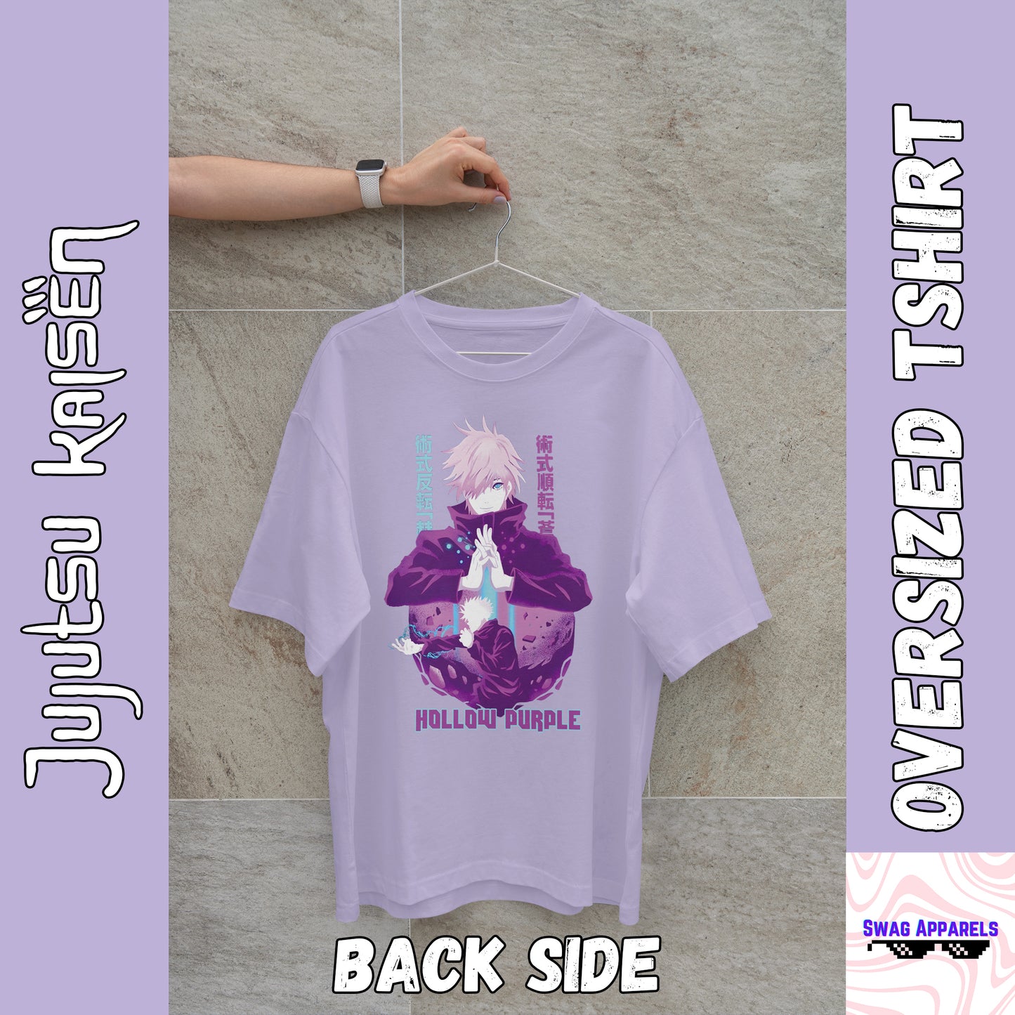 Satoru Gojo "Ora Ora" Jujutsu Kaisen Oversized Tee