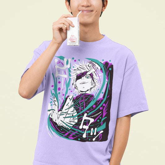 Gojo Satoru Hollow Purple Jujutsu Kaisen Oversized Tee