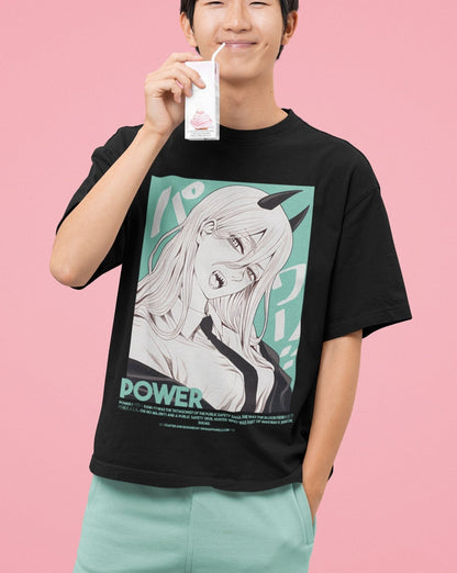 Power: Chainsaw Man Anime Oversized T-Shirt