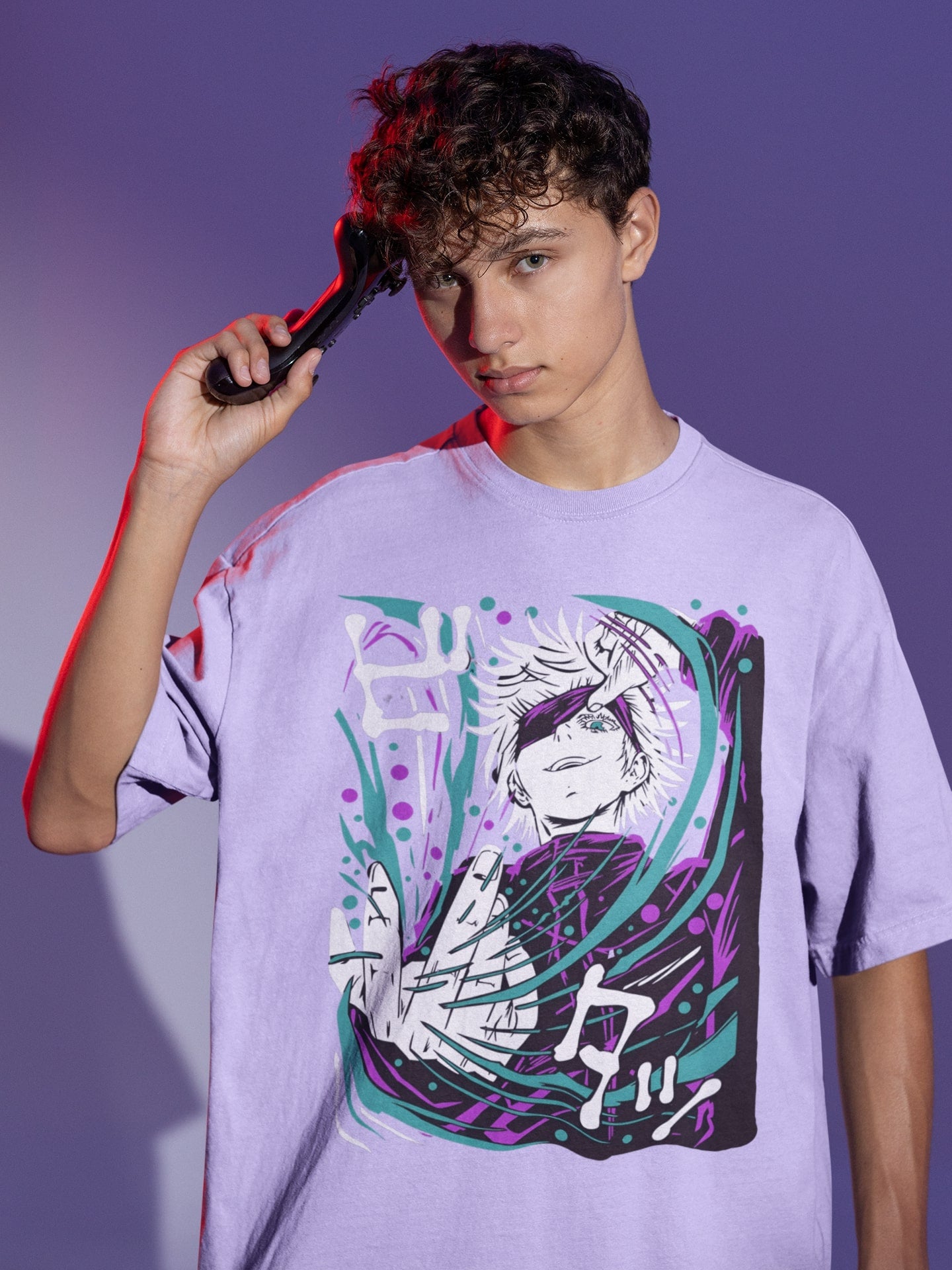 Gojo Satoru Hollow Purple Jujutsu Kaisen Oversized Tee