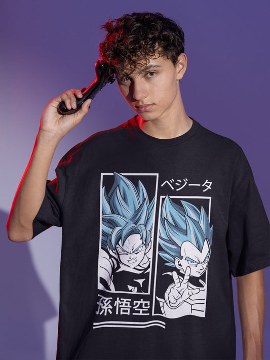Goku and Vegeta: Saiyan Rivals T-Shirt for Dragon Ball Z Enthusiasts