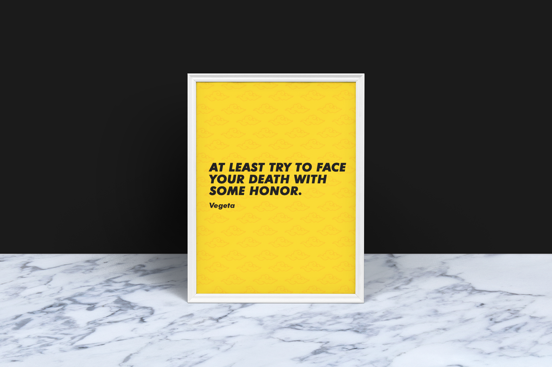 Vegeta Famous Quote A4 Framed Poster: A Must-Have Anime Wall Decor