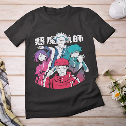 Jujutsu Kaisen Trio: Yuji, Megumi, Nobara Unisex T-Shirt