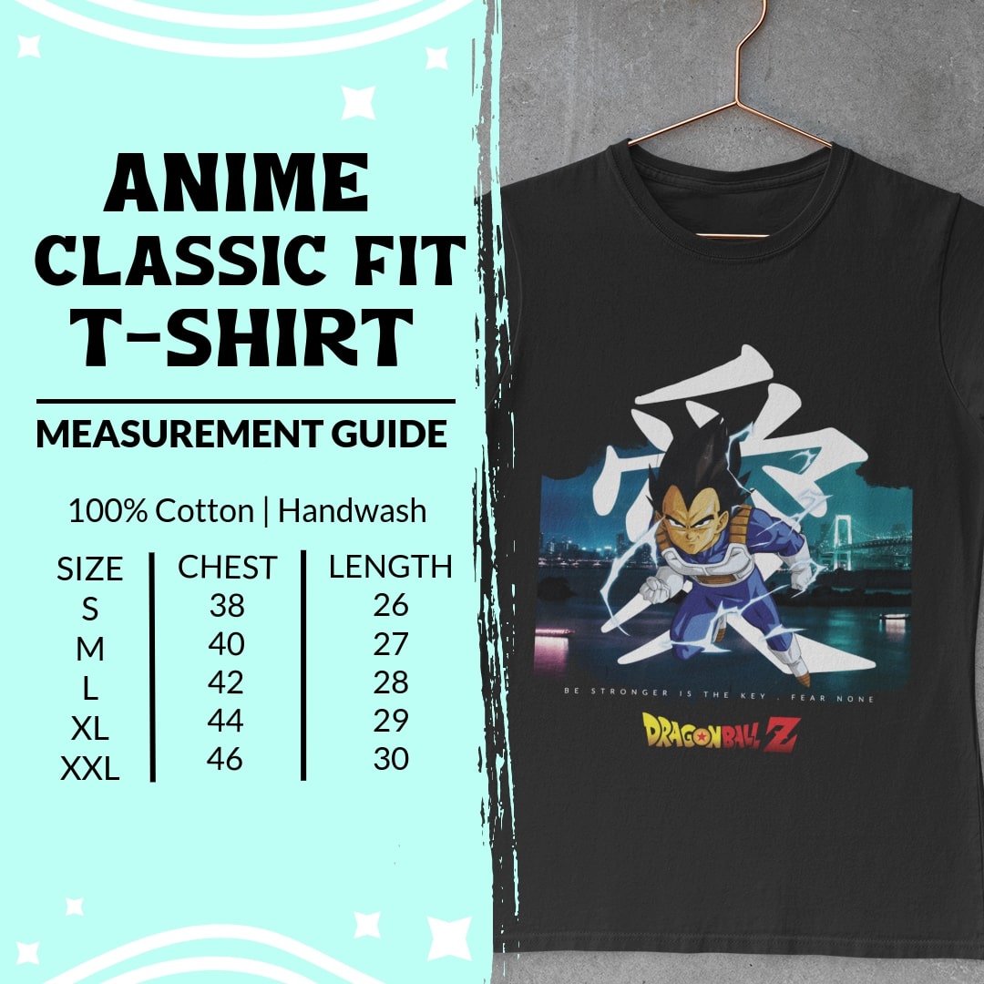 Vegeta Regular Fit Anime Tee