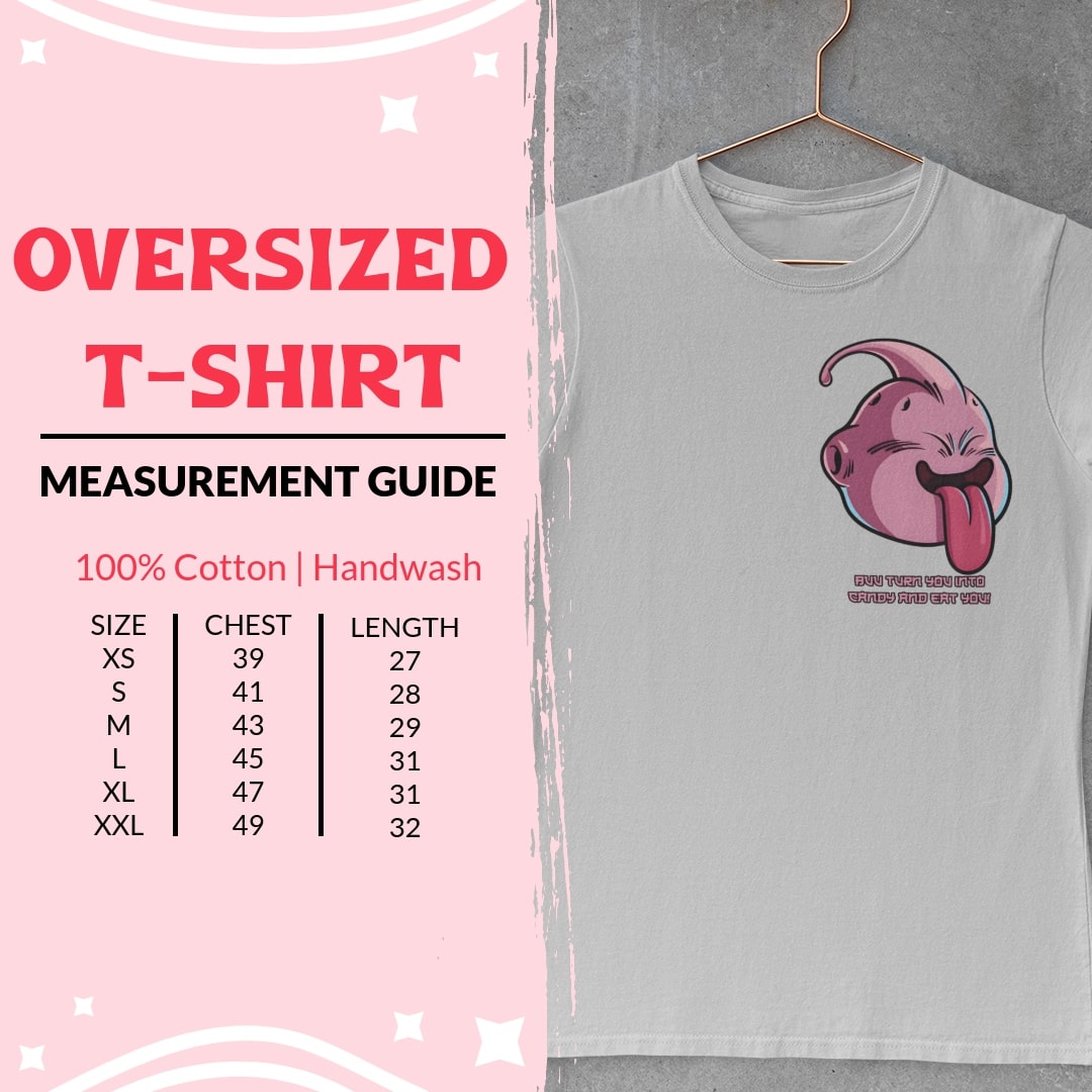 Majin Buu DBZ Oversized Tshirt