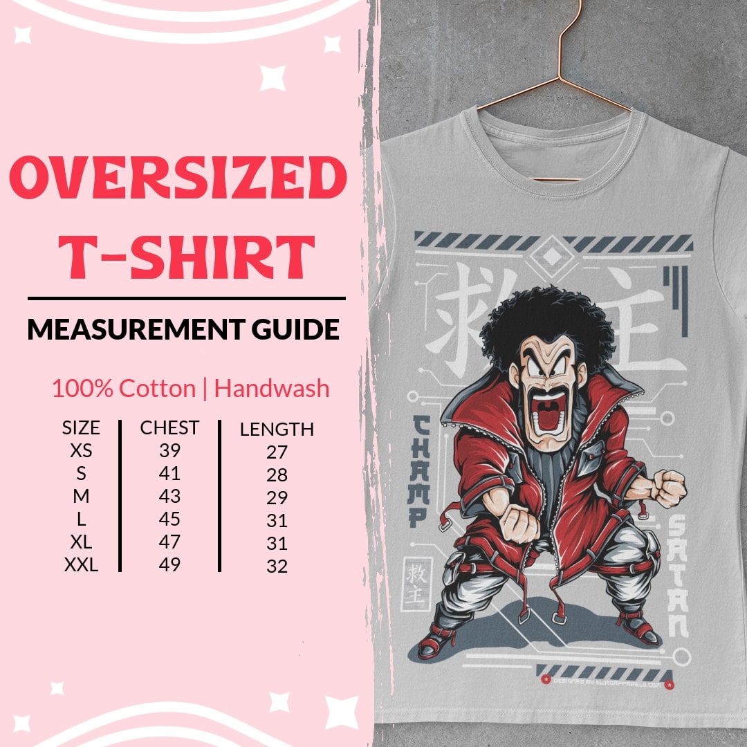 Dragon Ball Z Mr. Satan: Exclusive Oversized Tee