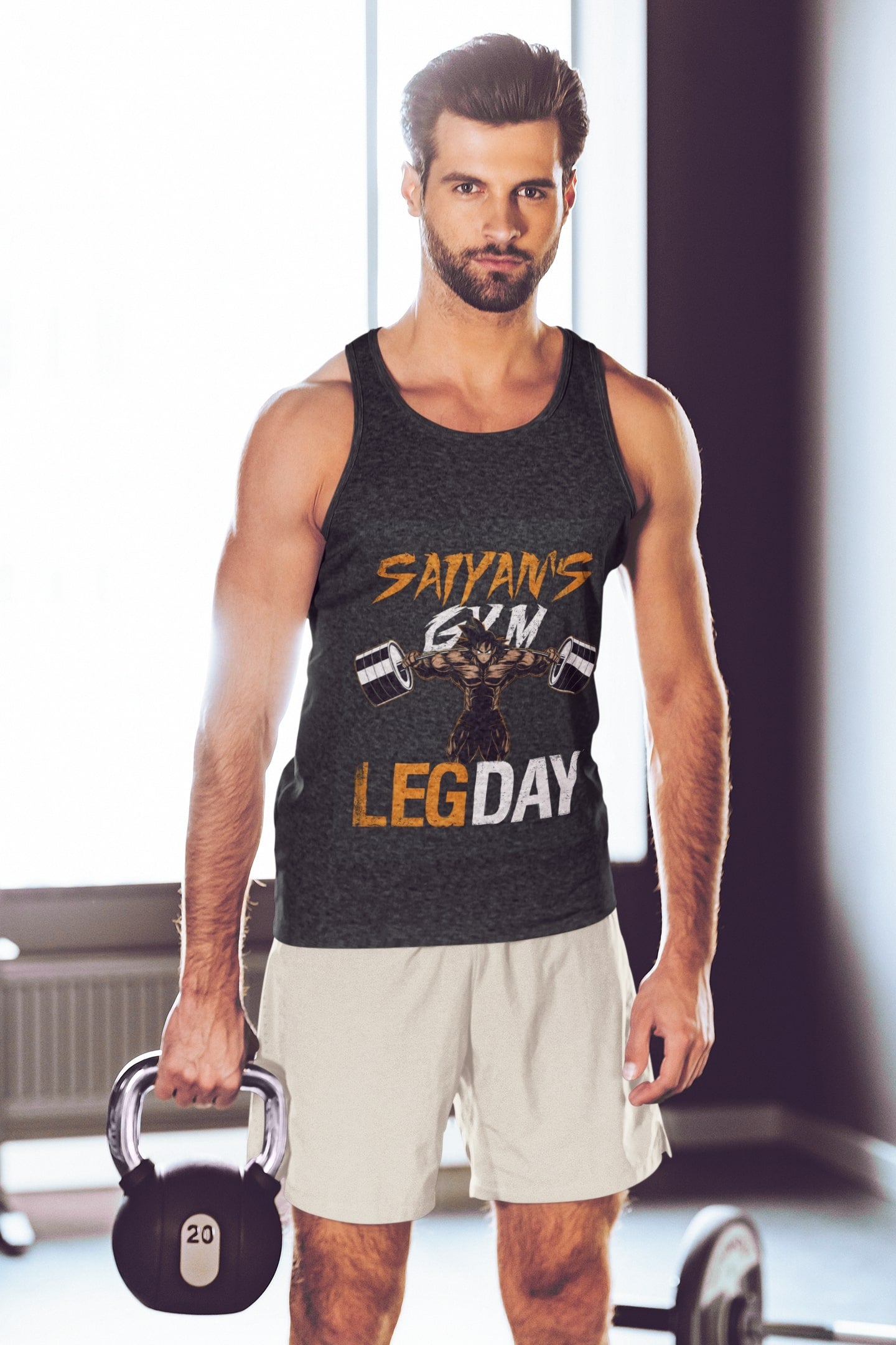 Leg Day Super Saiyan Workout Tank Top