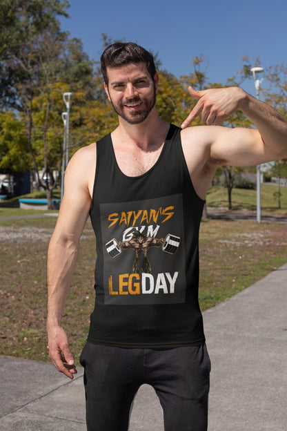 Leg Day Super Saiyan Workout Tank Top