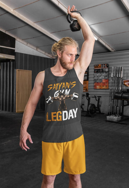 Leg Day Super Saiyan Workout Tank Top