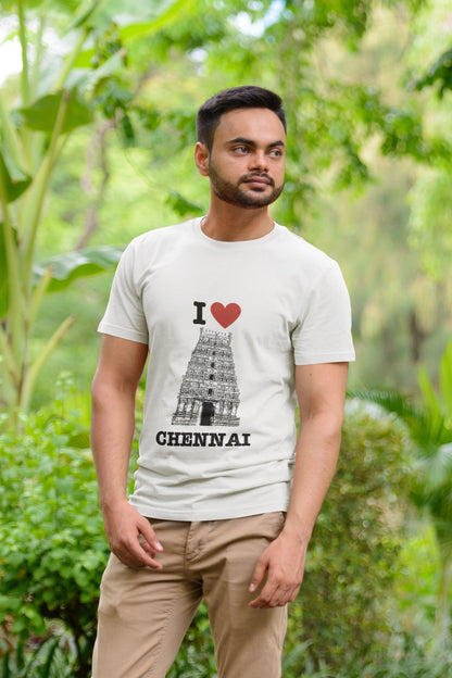 I Love Chennai - Unisex White Tee