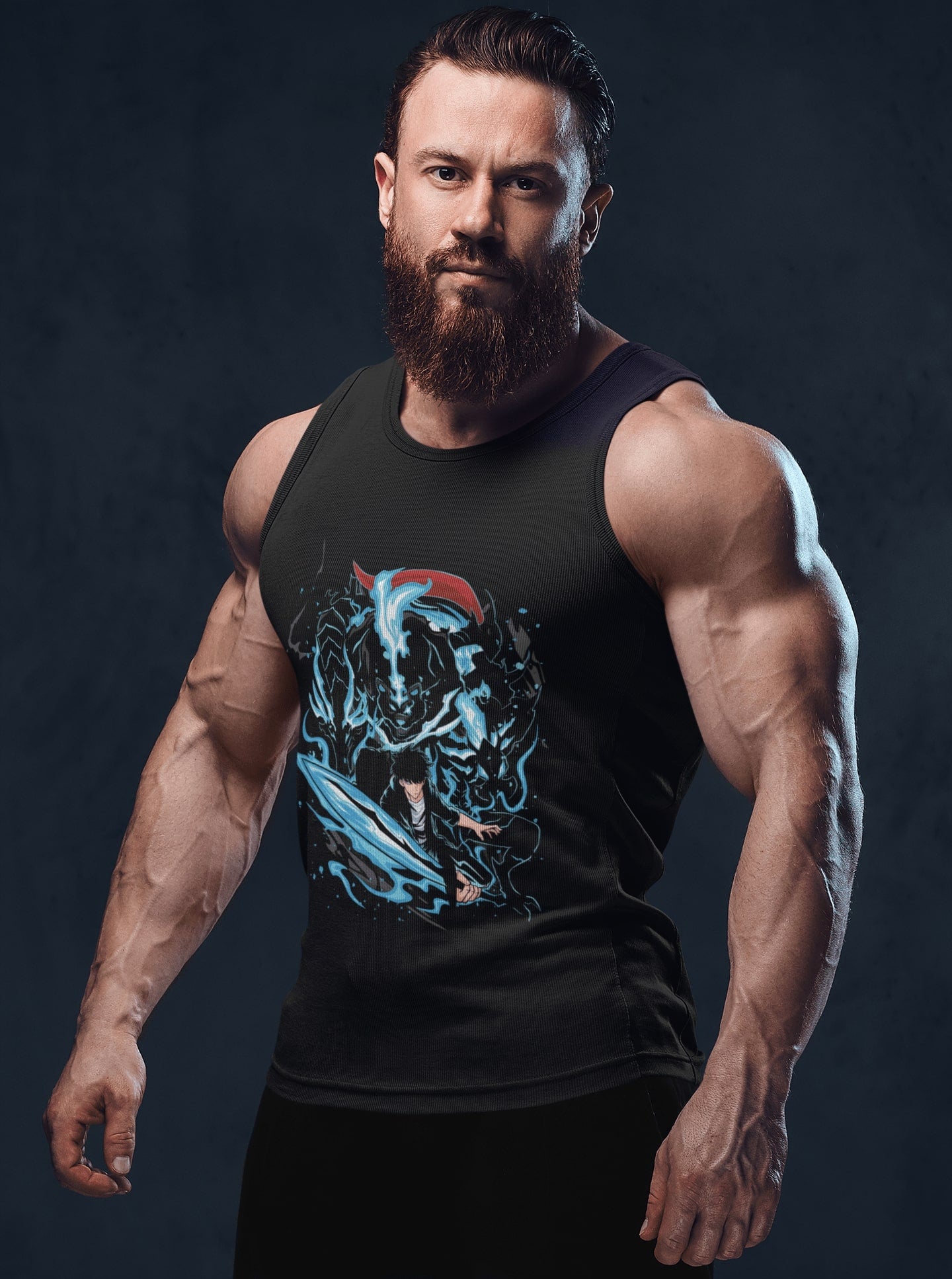 Unleash Power: Shadow Monarch Tank Top