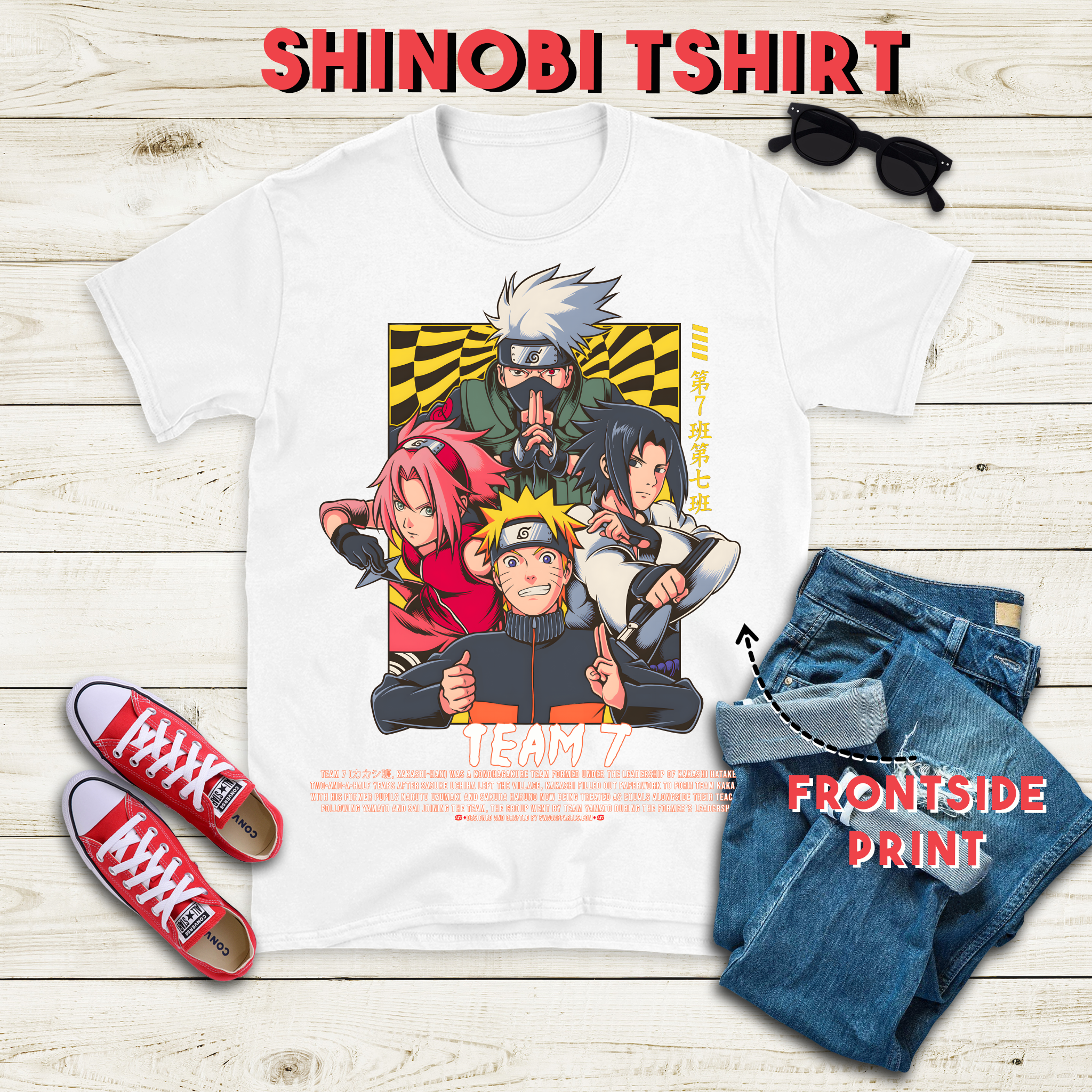 Kakashi Hatake & Team 7 Naruto Shippuden T-Shirt
