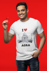 I Love Agra - Unisex White Tee