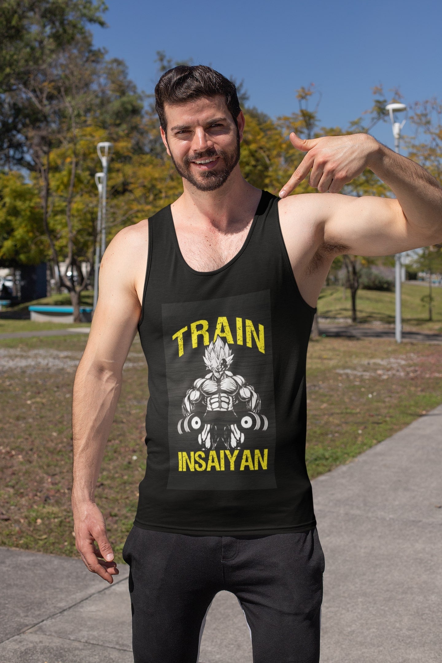 Vegeta Training to go Super Saiyan Men's Tank Top