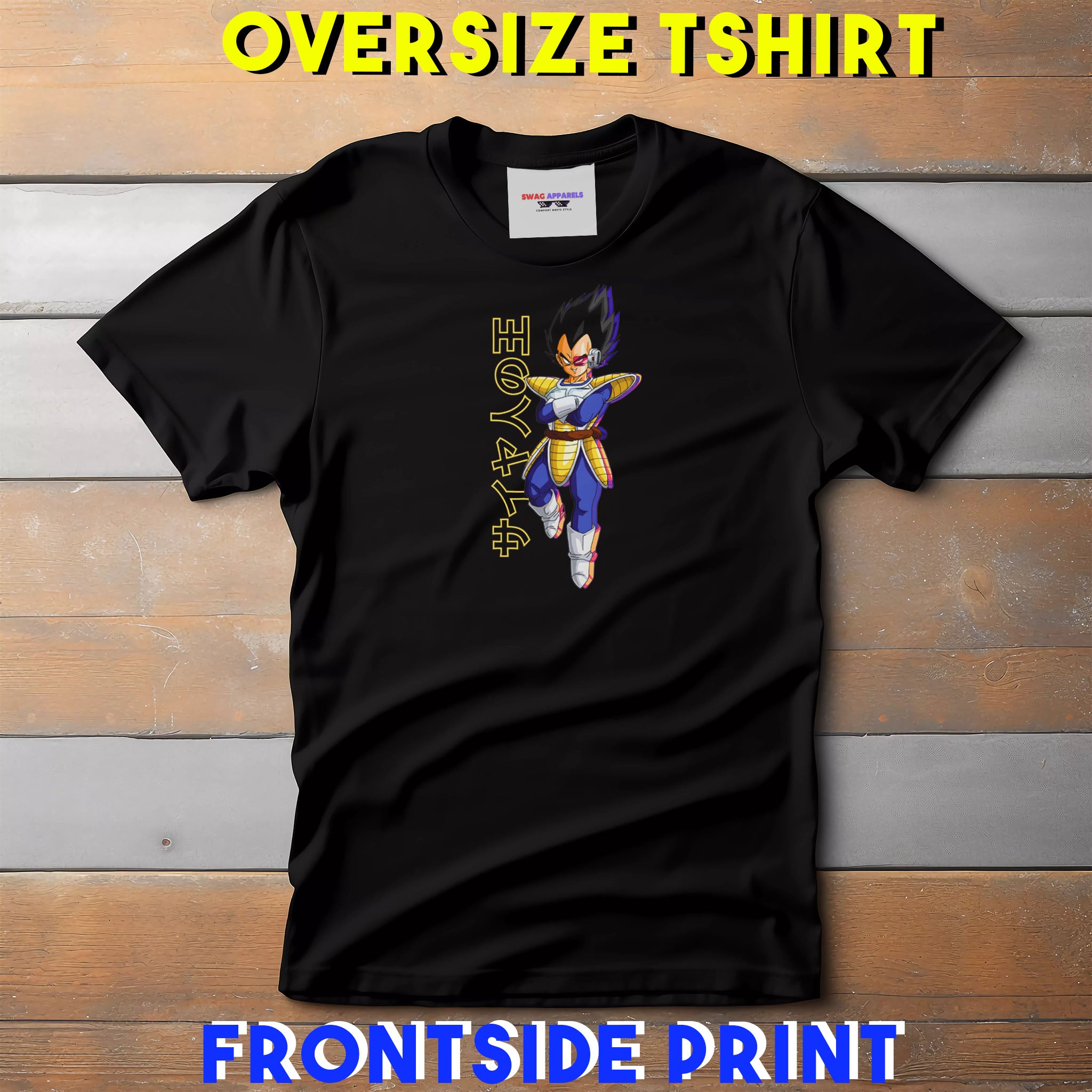 Vegeta Saiyan Prince Oversized Tshirt