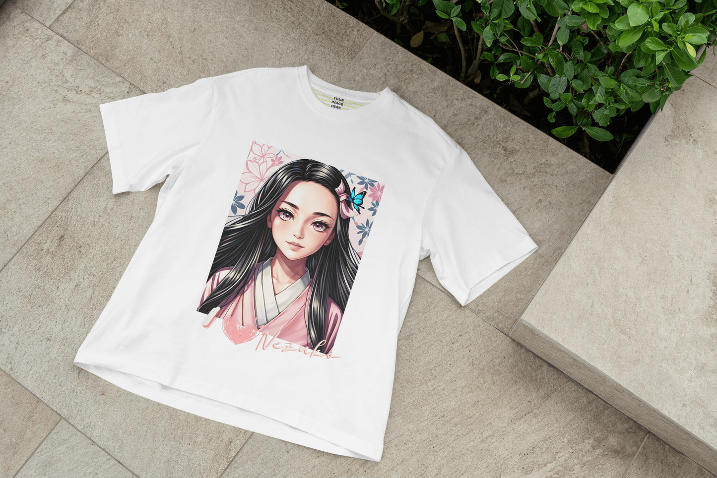 Nezuko Demon Slayer Female Round Neck Half Sleeve Classic