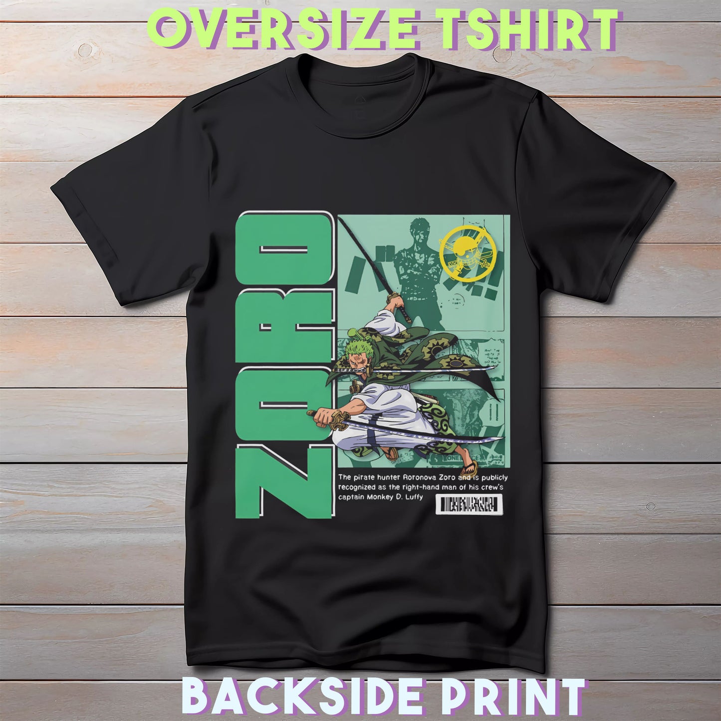 King of Hell Zoro Oversized T-Shirt