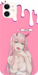 Ahegao Chainsawman Anime Girl Kawaii Phone Sublimation Case iPhone 11