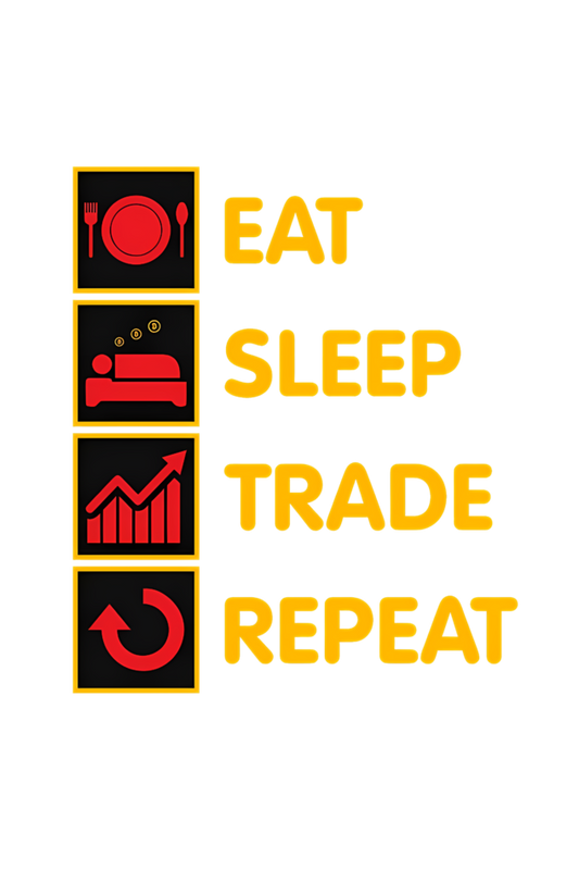 Eat Sleep Trade Repeat Half Sleeve Regular T-Shirt