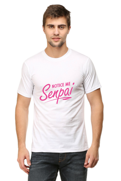 Otaku's Choice: Notice Me Senpai T-Shirt - A Magical Experience for Anime Lovers